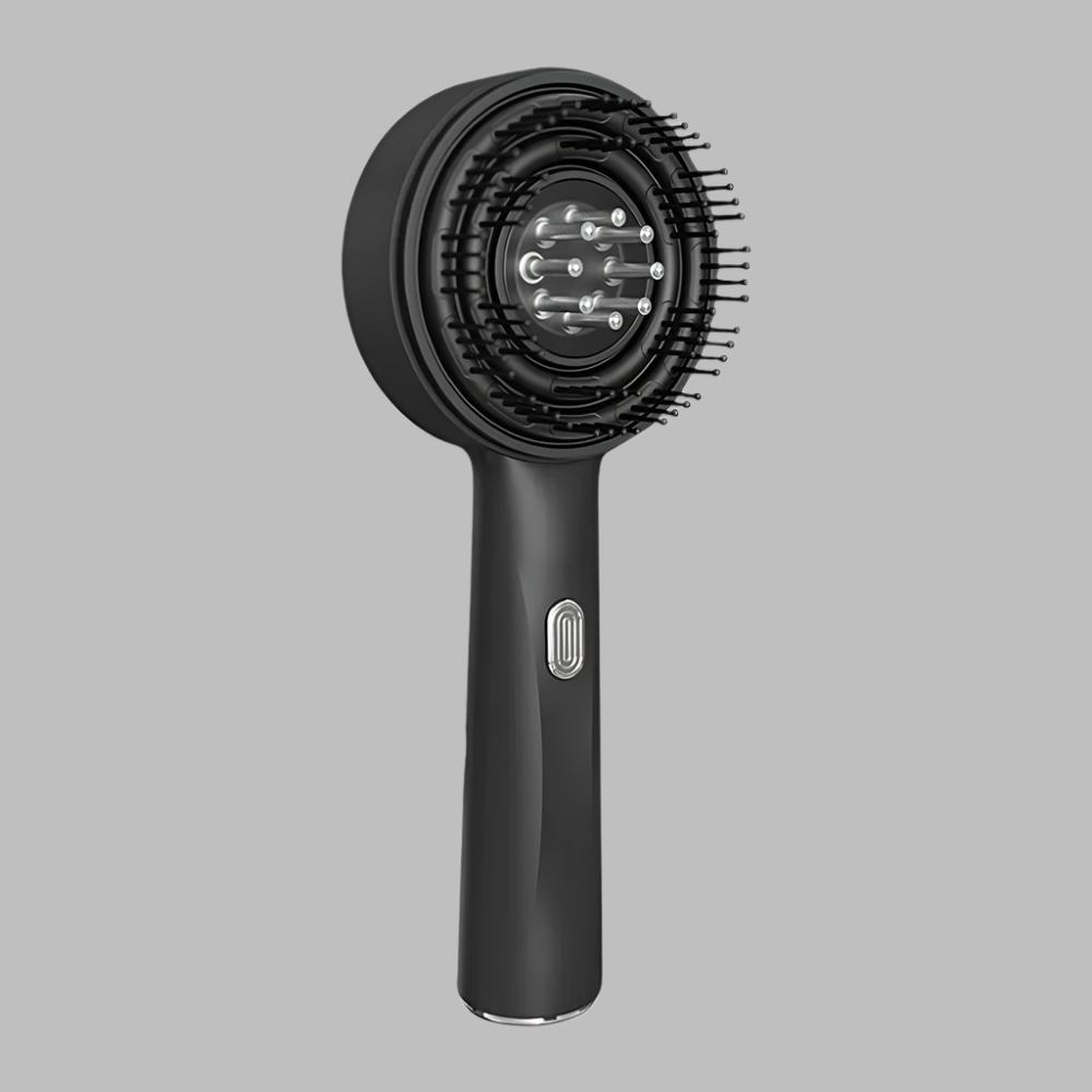 Electric scalp massager with red light therapy for hair care, promoting relaxation, and scalp health while enhancing hair growth
